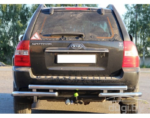 Задняя труба "DOUBLE" для Kia Sportage